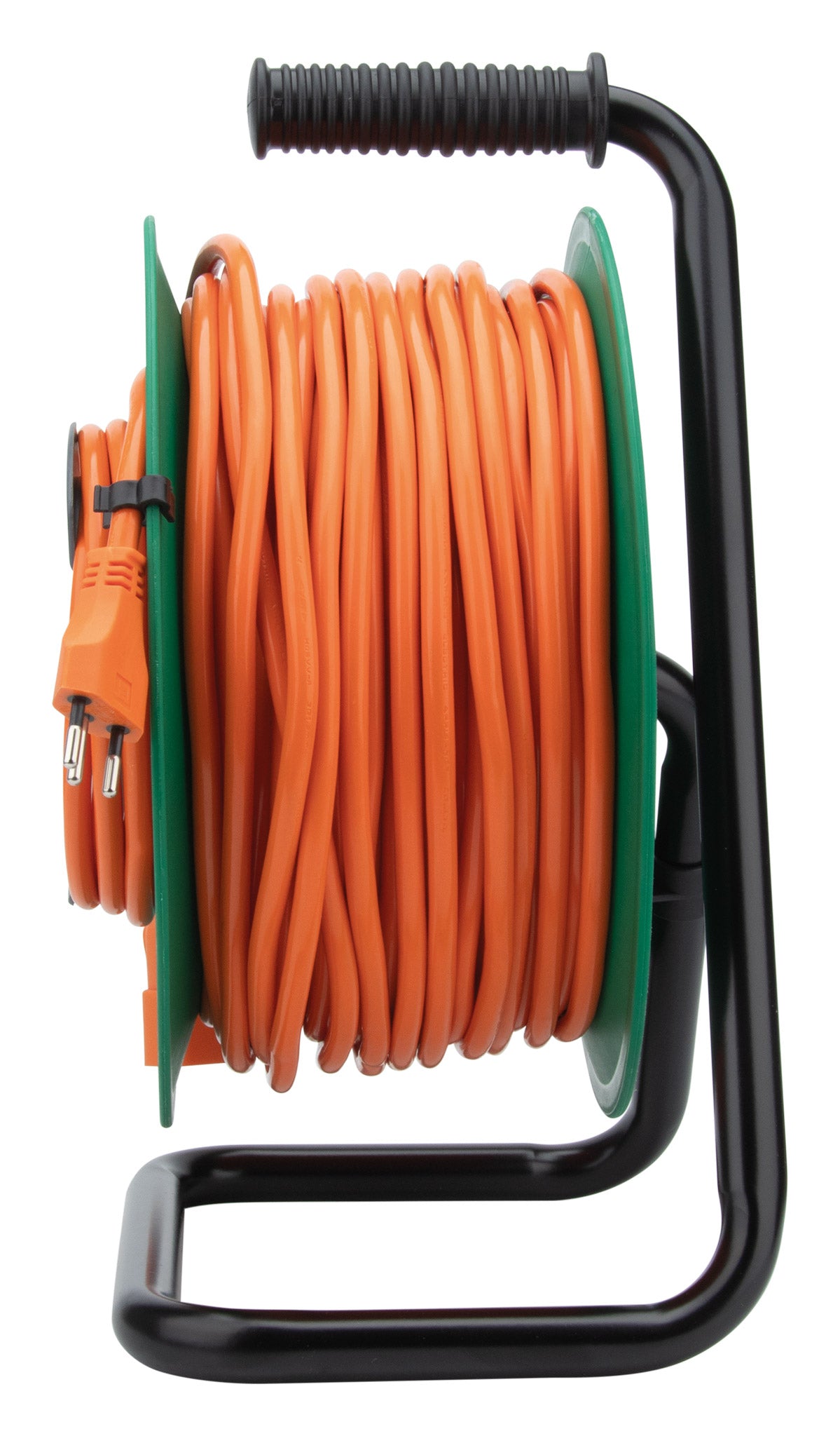 Enrouleur de jardin suisse T12/T13 50m - Orange/Vert - Zenitech