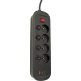 Bloc multiprise 16A + interrupteurs + USB-C 1,4m - Watt and Co