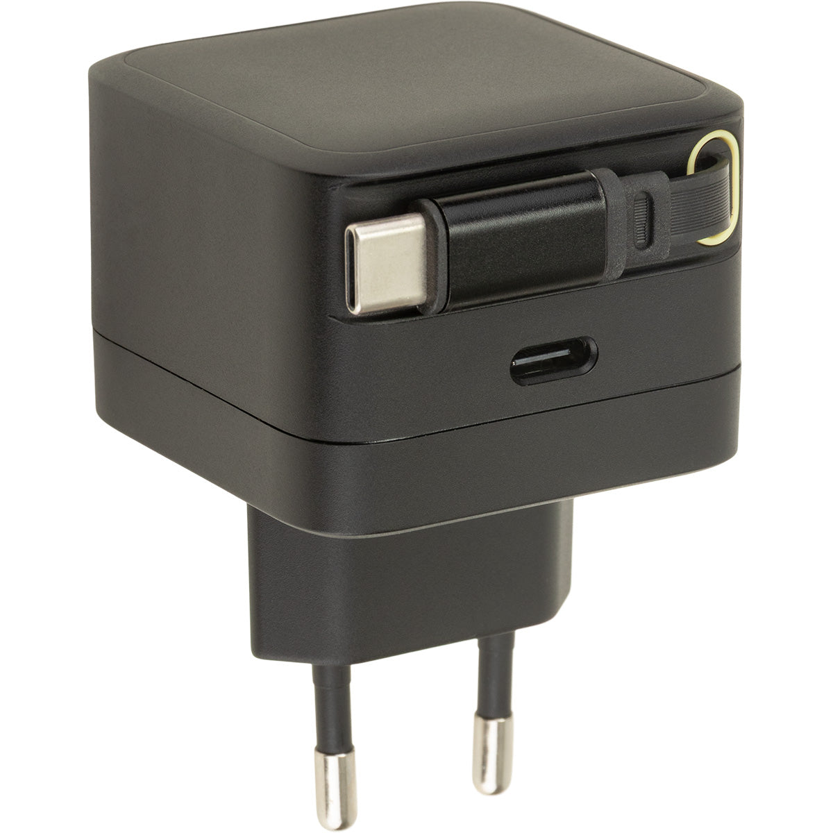 Chargeur USB-C + câble rétractable 70cm - Watt and Co