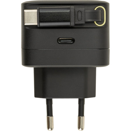 Chargeur USB-C + câble rétractable 70cm - Watt and Co