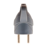 Fiche mâle anneau + ergot 16A 2P+T - gris - Zenitech