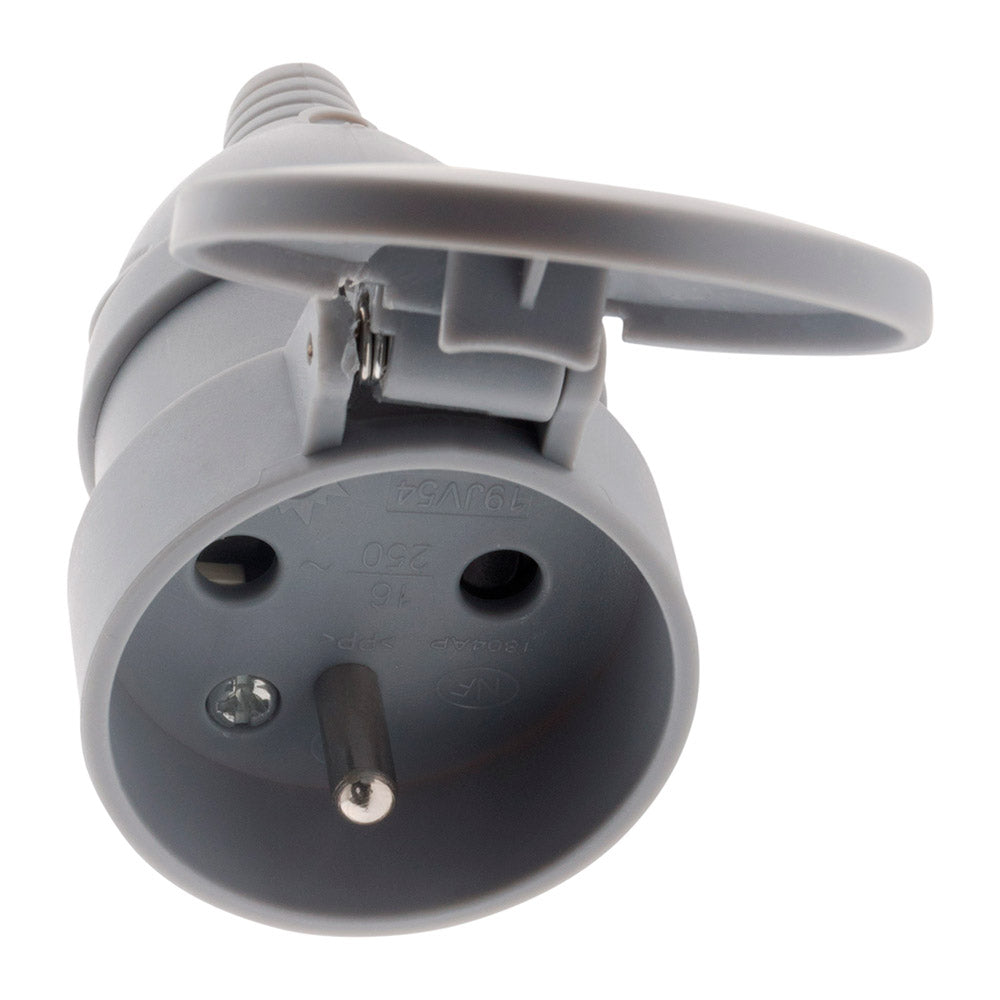 Fiche femelle à clapet 16A 2P+T - Zenitech