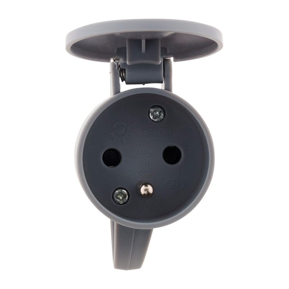 Fiche femelle à clapet 16A 2P+T - Zenitech