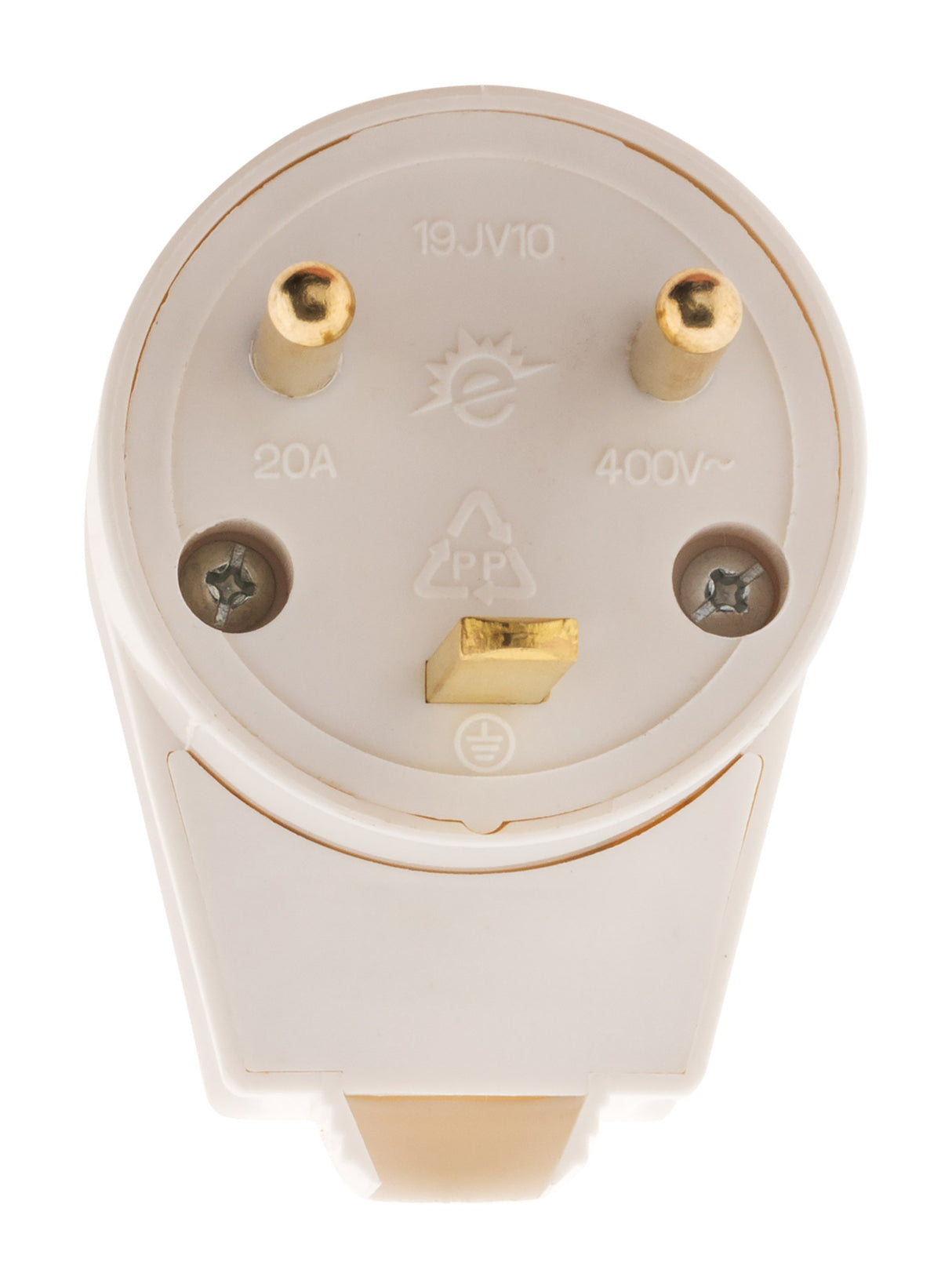 Fiche mâle 20A coudée 2 P+T - Zenitech