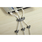 Lot de 10 fixes et range cordon ou câble (autocollants) - Zenitech