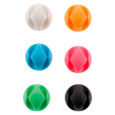 Lot de 6 doubles clips pour câbles - Zenitech