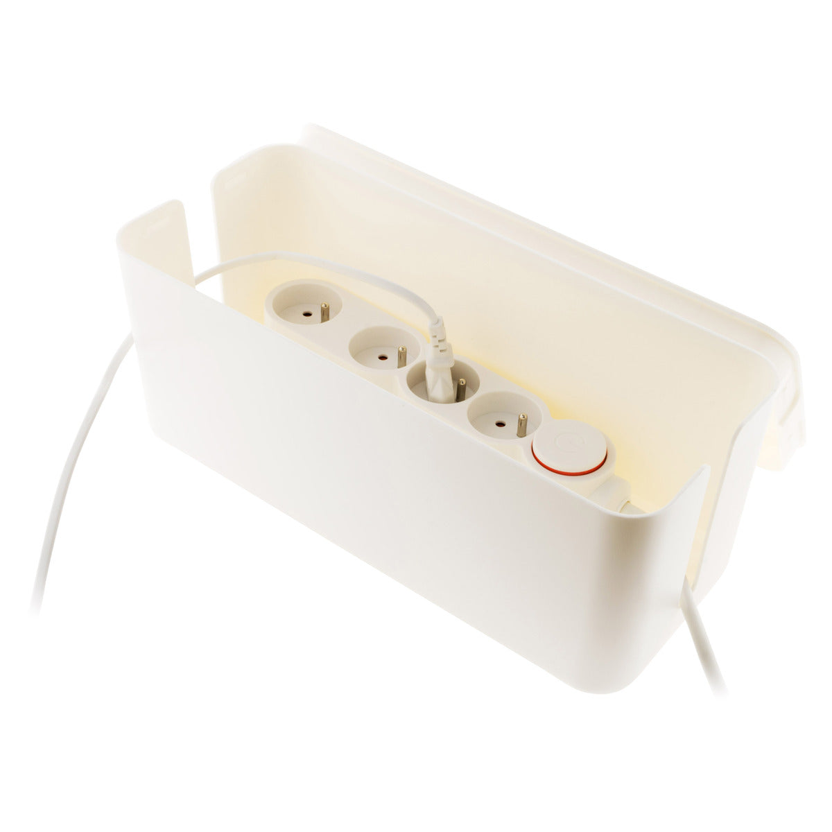 Boite cache multiprise Blanche - Zenitech