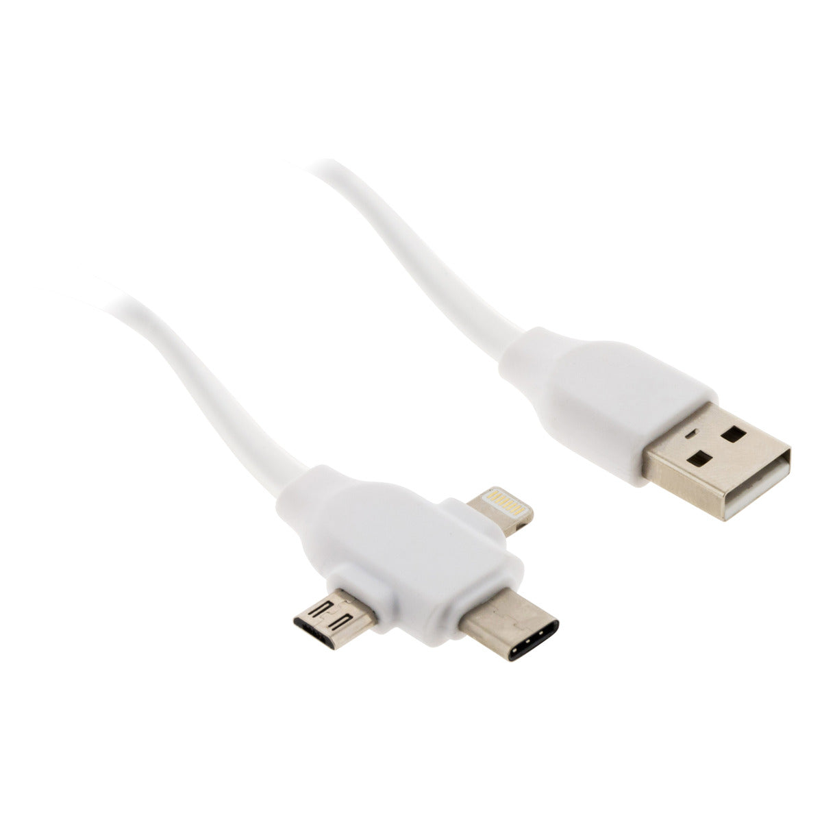 Câble USB universel USB-C, Micro USB et Lightning - Zenitech