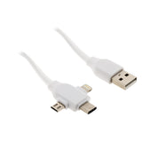 Câble USB universel USB-C, Micro USB et Lightning - Zenitech