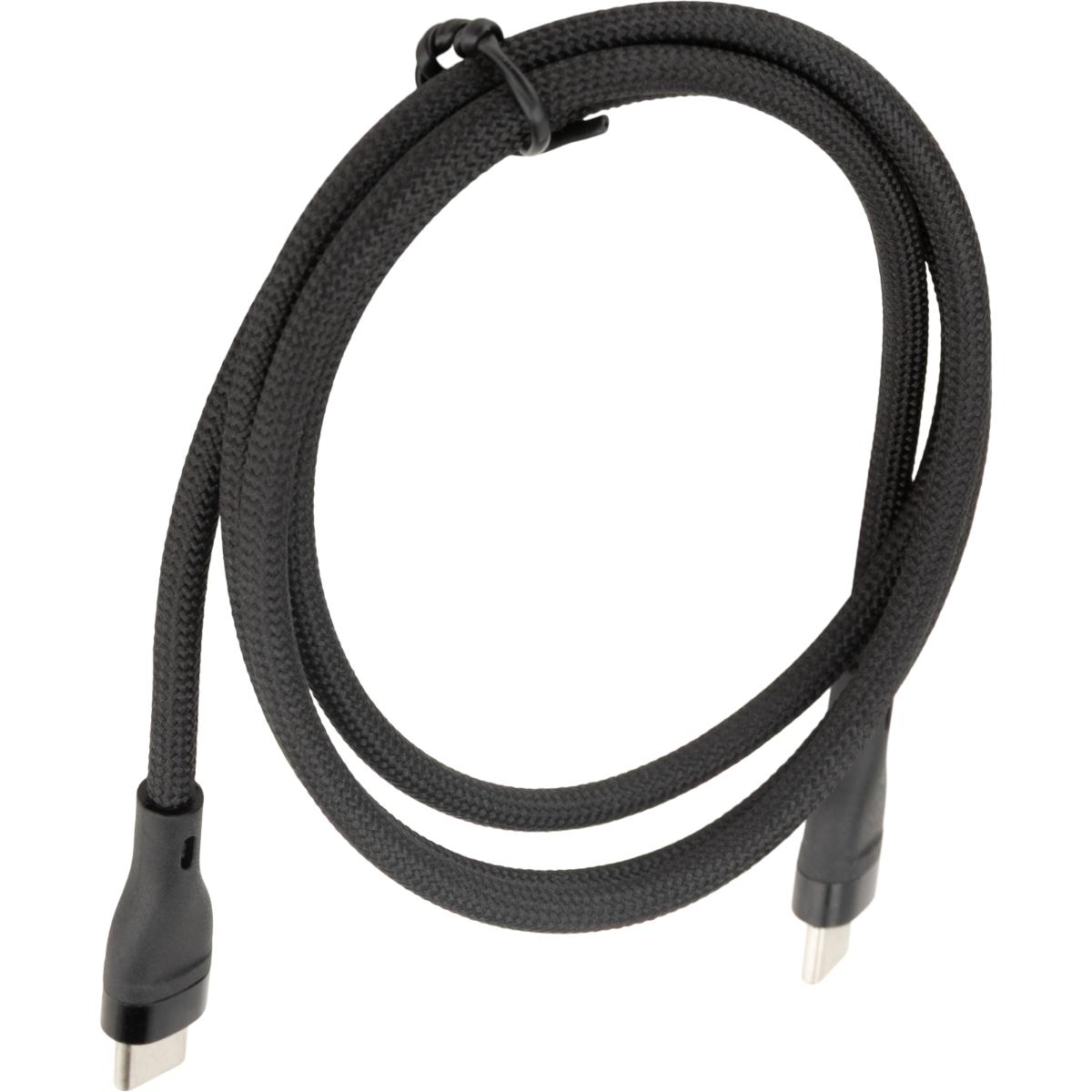 Câble USB-C vers USB-C 60W longueur 1m - noir - Zenitech