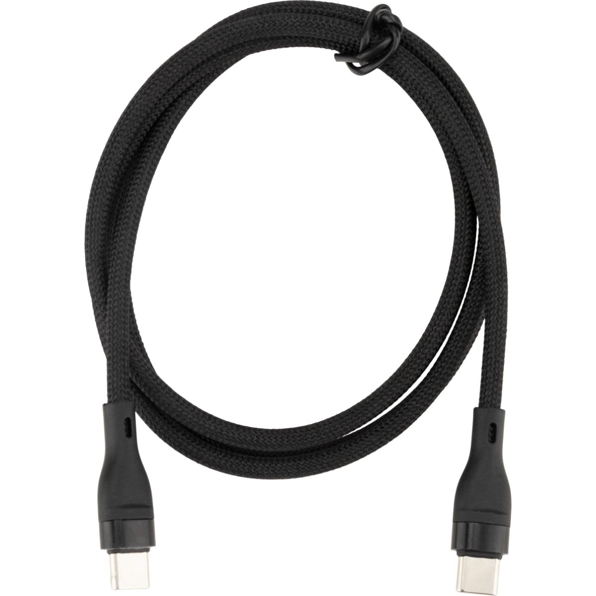 Câble USB-C vers USB-C 60W longueur 1m - noir - Zenitech