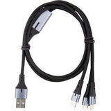 Câble USB triple tête USB-A+C câble 1m - Zenitech