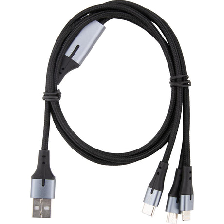 Câble USB triple tête USB-A+C câble 1m - Zenitech
