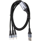 Câble USB triple tête USB-A+C câble 1m - Zenitech