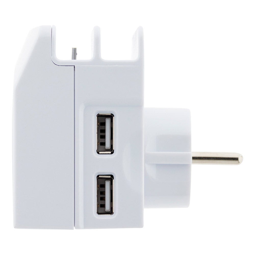 Chargeur 1 prise 16A + 2 USB + micro USB - Zenitech
