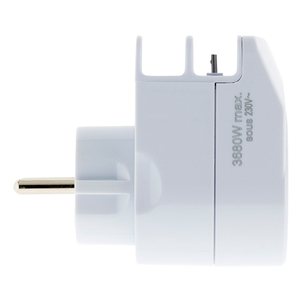 Chargeur 1 prise 16A + 2 USB + micro USB - Zenitech