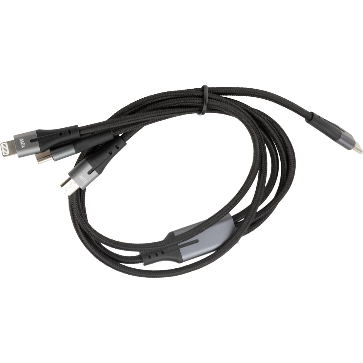 Triple câble USB-C, Lightning, Micro-USB - 1m - Zenitech