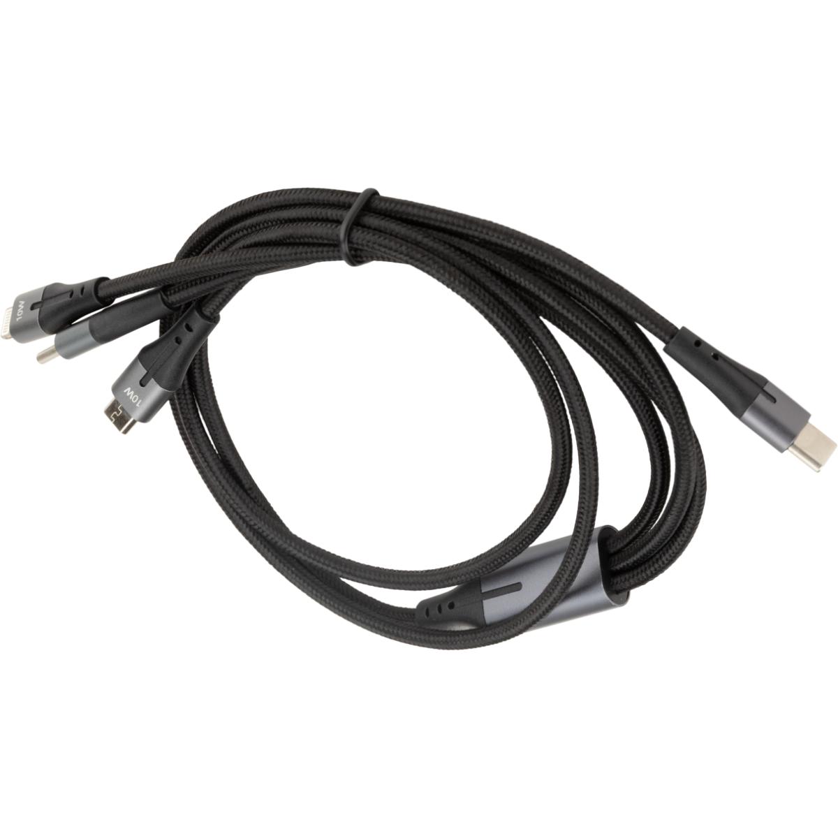 Triple câble USB-C, Lightning, Micro-USB - 1m - Zenitech