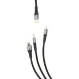 Triple câble USB-C, Lightning, Micro-USB - 1m - Zenitech