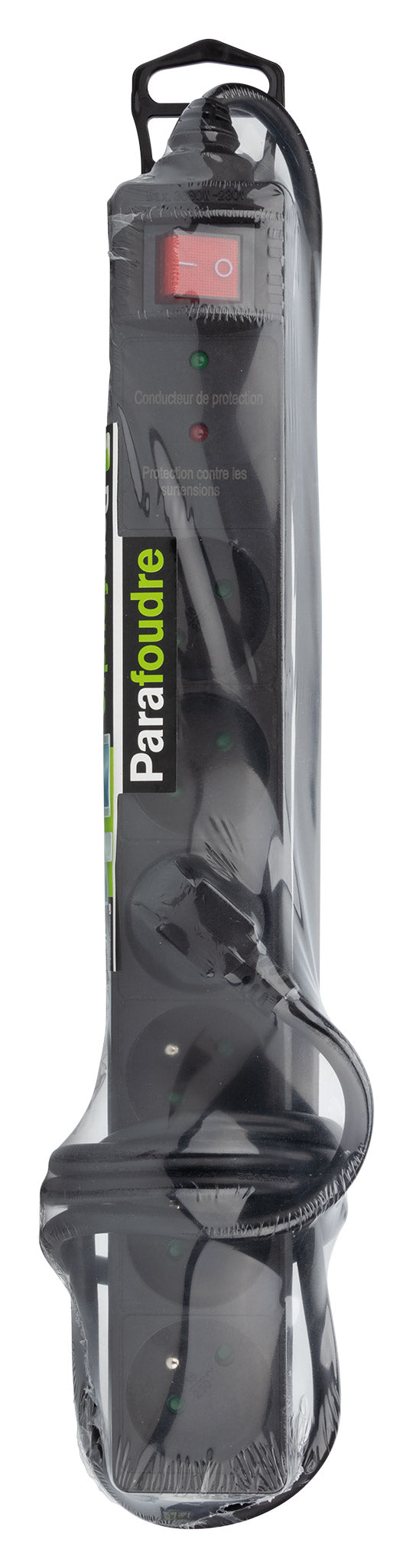 Bloc parafoudre 6x16A + interrupteur 1,4m 3G1,5mm²- Zenitech