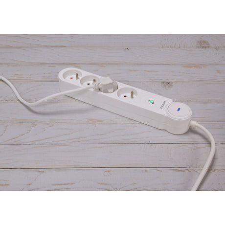 Multiprise parafoudre Schuko 16A + interrupteur - Zenitech