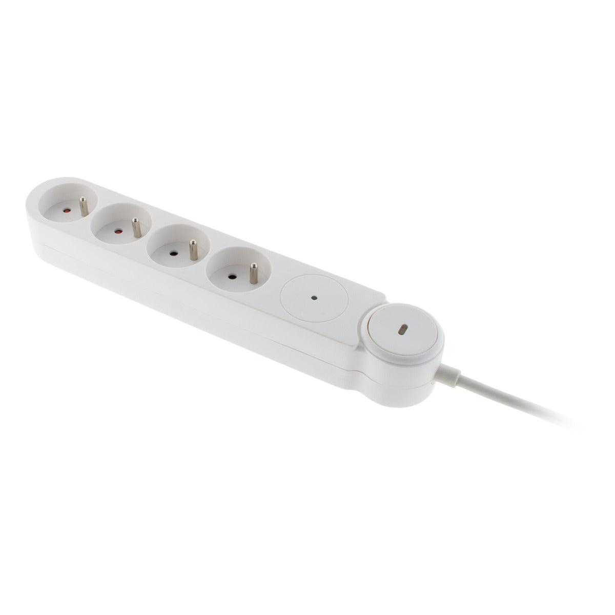 Multiprise parafoudre Schuko 16A + interrupteur - Zenitech