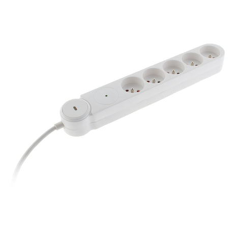 Multiprise parafoudre Schuko 16A + interrupteur - Zenitech