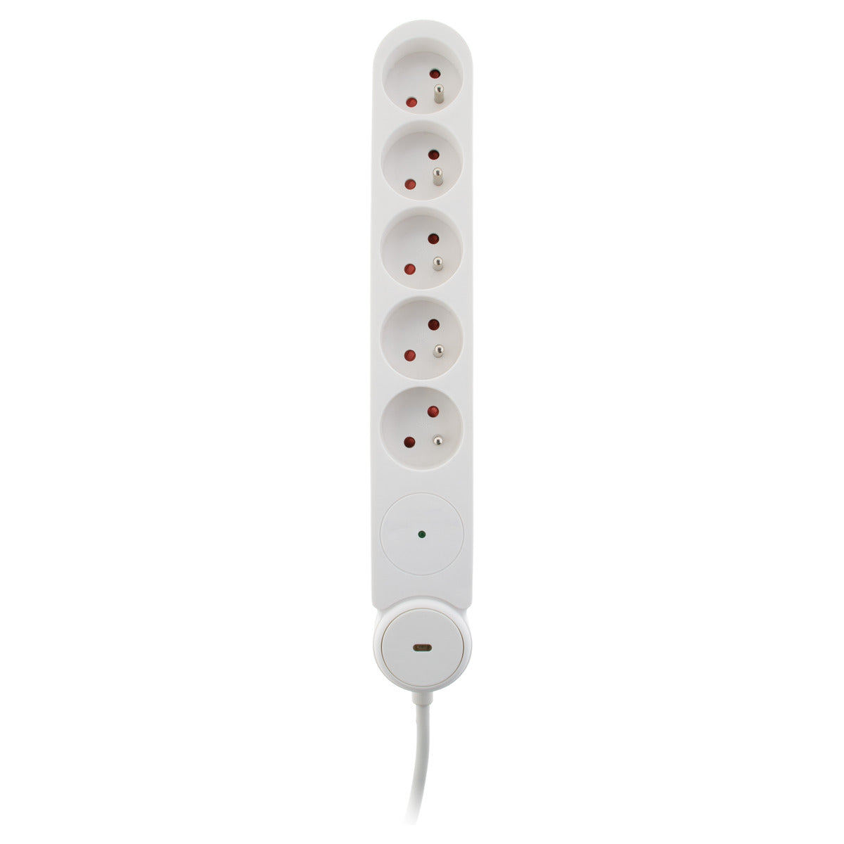 Multiprise parafoudre Schuko 16A + interrupteur - Zenitech