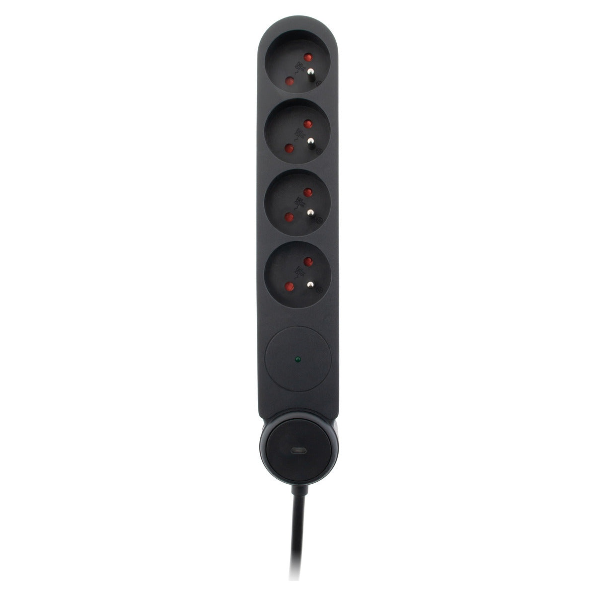 Multiprise parafoudre Schuko 16A + interrupteur - Zenitech