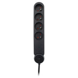 Multiprise parafoudre Schuko 16A + interrupteur - Zenitech
