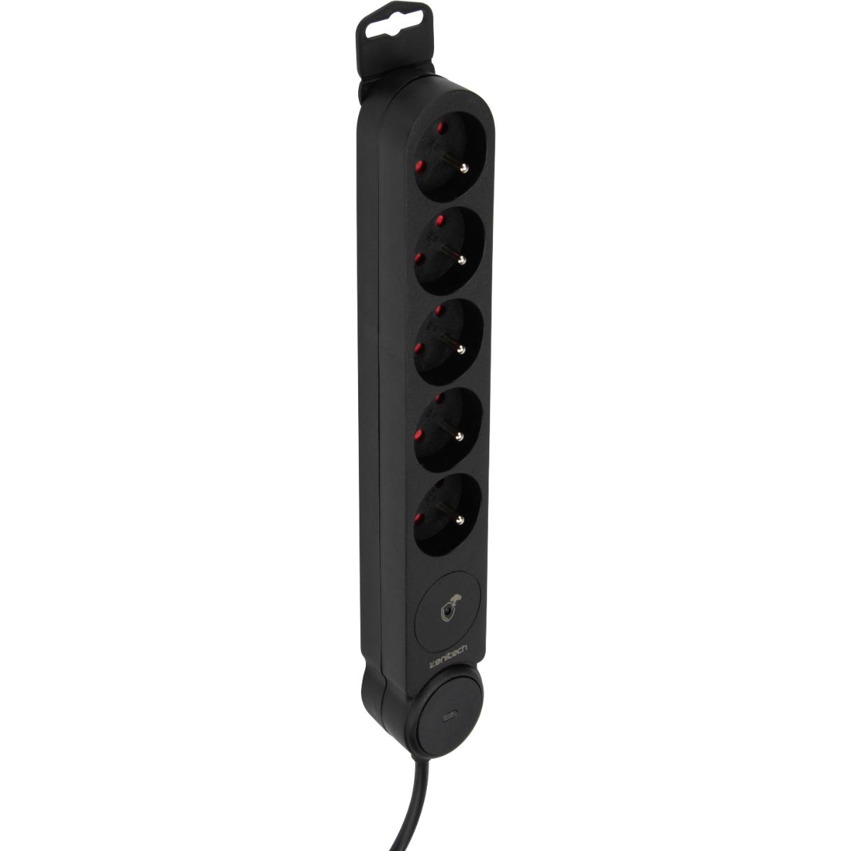 Bloc multiprise parafoudre 16A + interrupteur - Zenitech