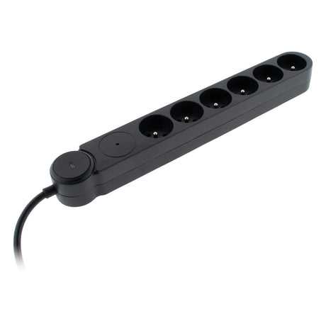 Multiprise parafoudre Schuko 16A + interrupteur - Zenitech