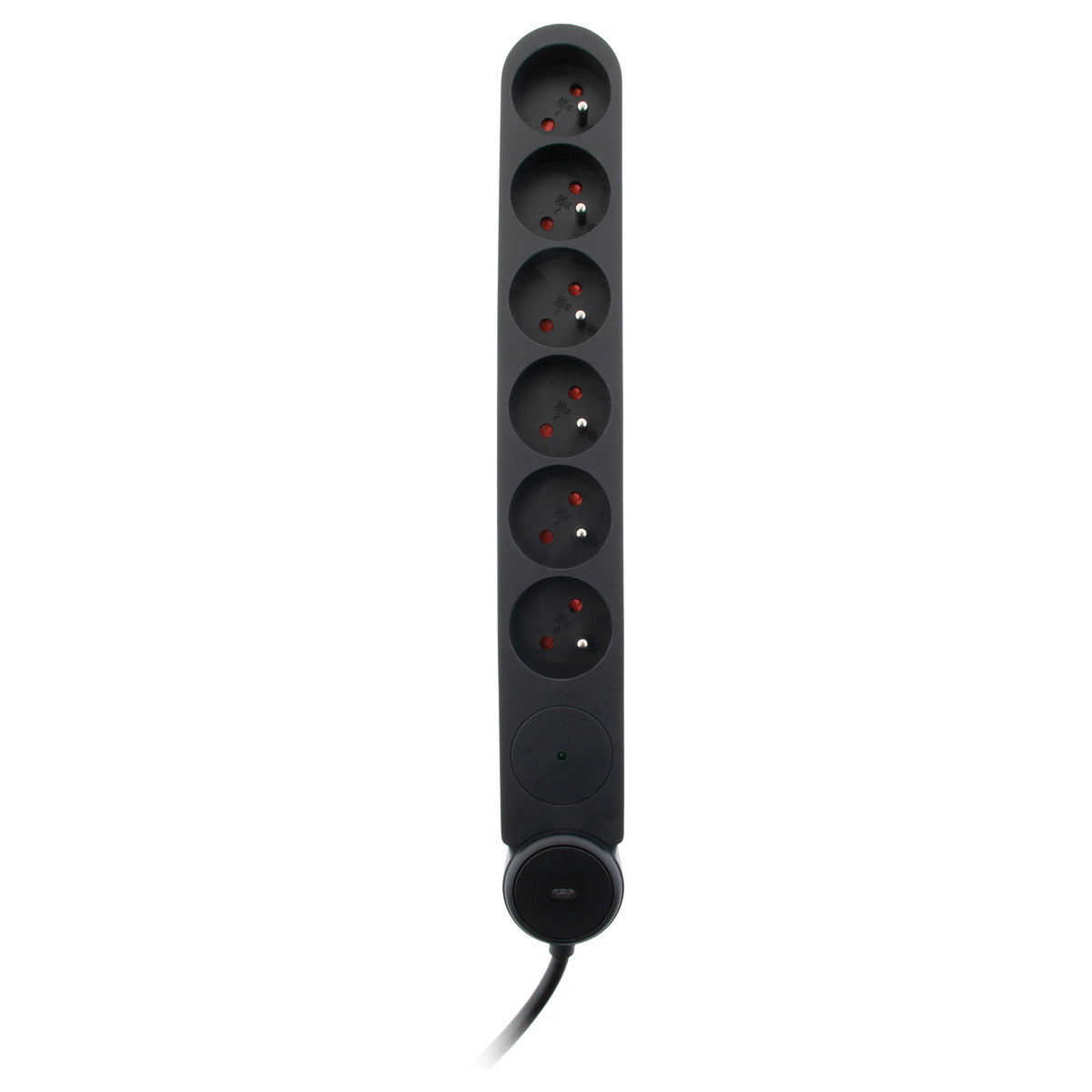 Multiprise parafoudre Schuko 16A + interrupteur - Zenitech