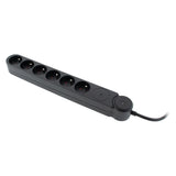 Multiprise parafoudre Schuko 16A + interrupteur - Zenitech