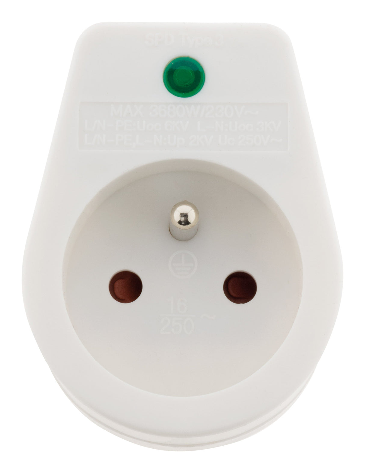 Prise parafoudre simple 2P+T - Zenitech