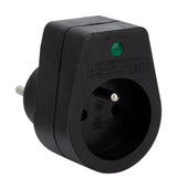 Parafoudre 1 prise simple - Noir - Zenitech