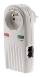 Prise parafoudre téléphone + TV SAT Ø9,52mm - Zenitech