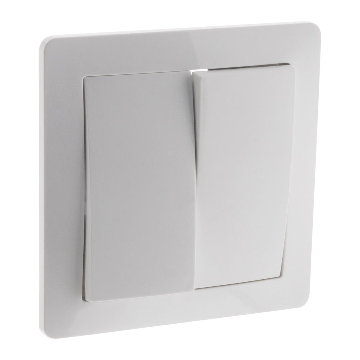 Va-et-vient double en saillie à bornes automatiques - Blanc - Orys -Zenitech