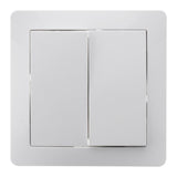 Va-et-vient double en saillie à bornes automatiques - Blanc - Orys -Zenitech