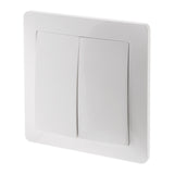 Va-et-vient double en saillie à bornes automatiques - Blanc - Orys -Zenitech