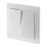 Va-et-vient double en saillie à bornes automatiques - Blanc - Orys -Zenitech