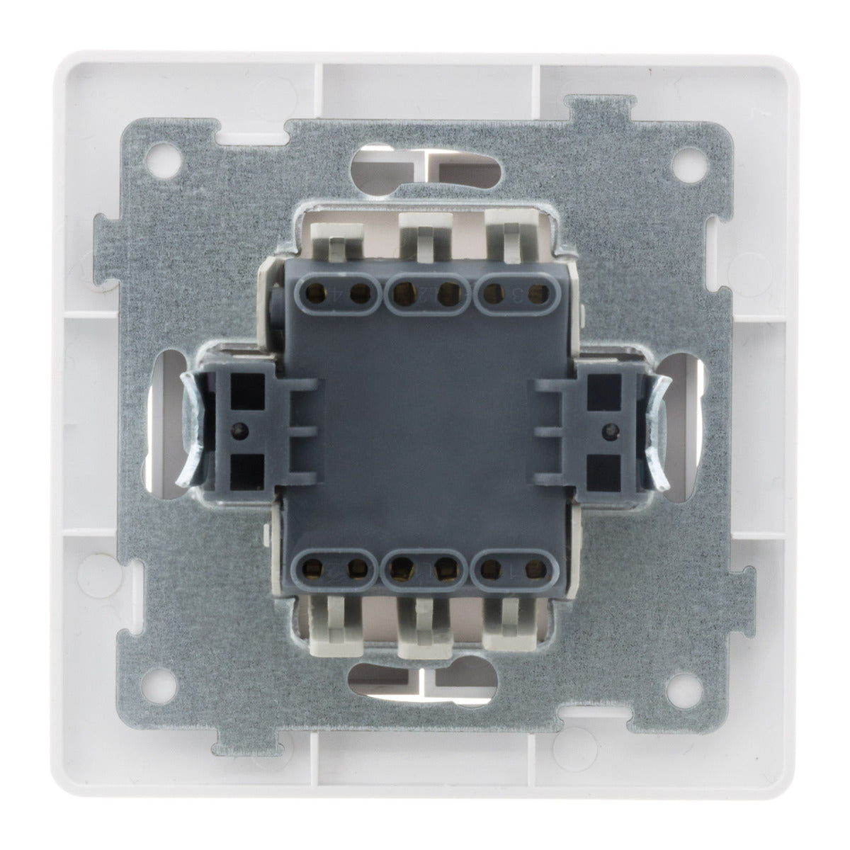 Va-et-vient double en saillie à bornes automatiques - Blanc - Orys -Zenitech