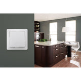 Bouton poussoir à voyant 10A - Blanc - Orys - Zenitech