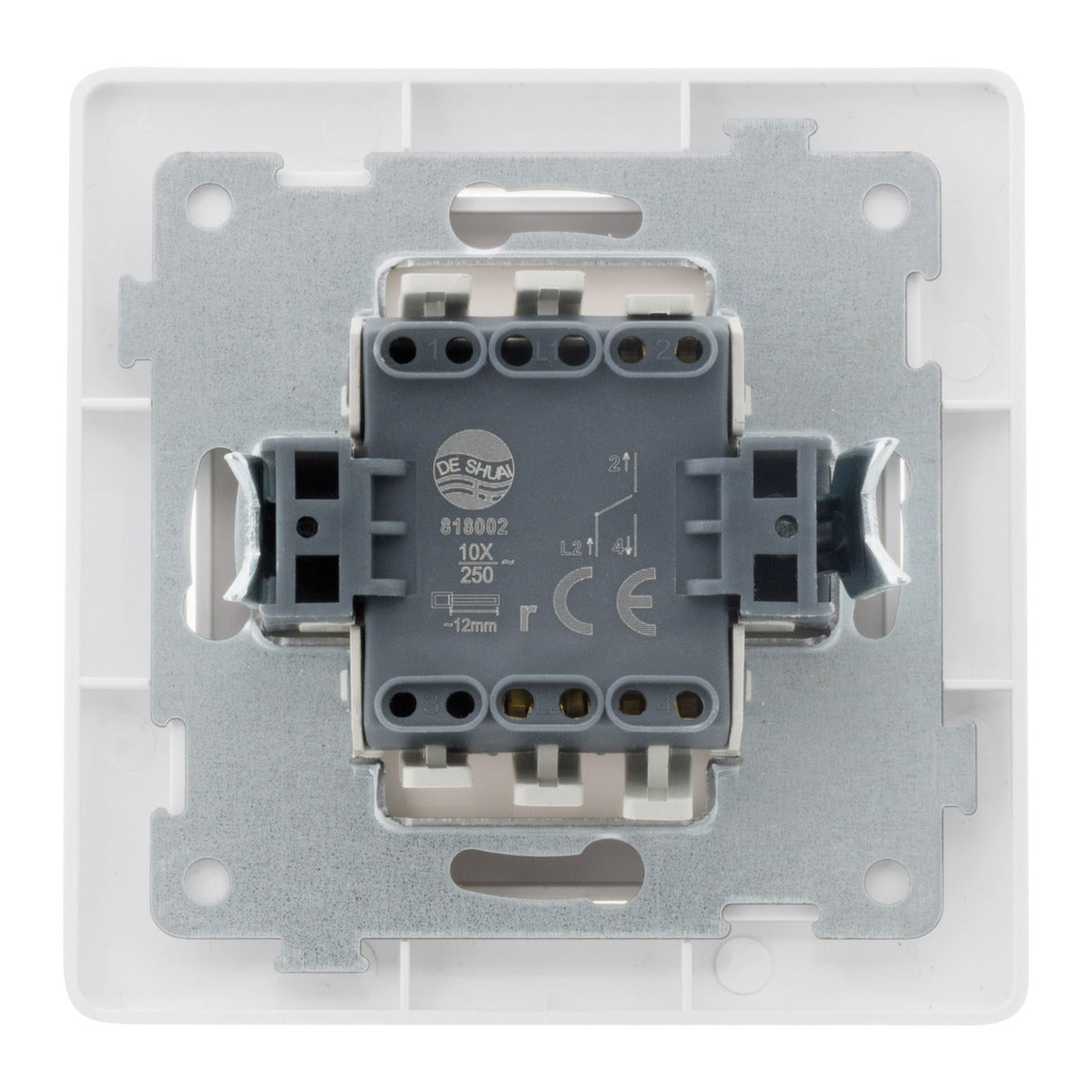 Bouton poussoir à voyant 10A - Blanc - Orys - Zenitech