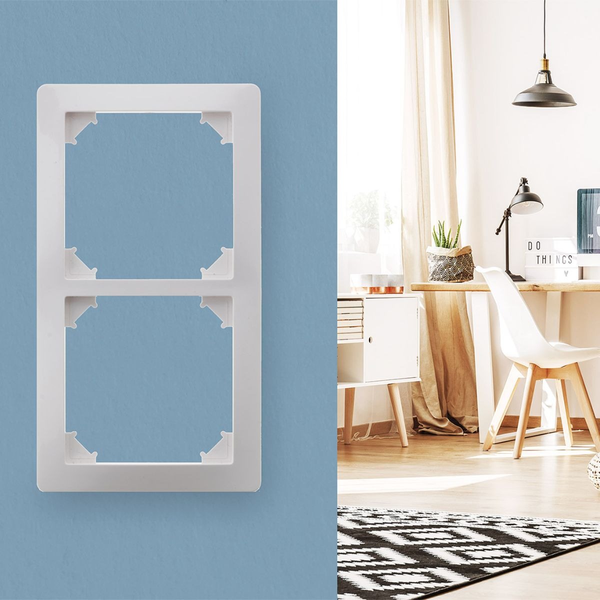 Plaque de finition Orys - blanc - Zenitech
