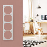 Quadruple plaque de finition - Blanc - Orys - Zenitech