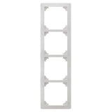 Quadruple plaque de finition - Blanc - Orys - Zenitech