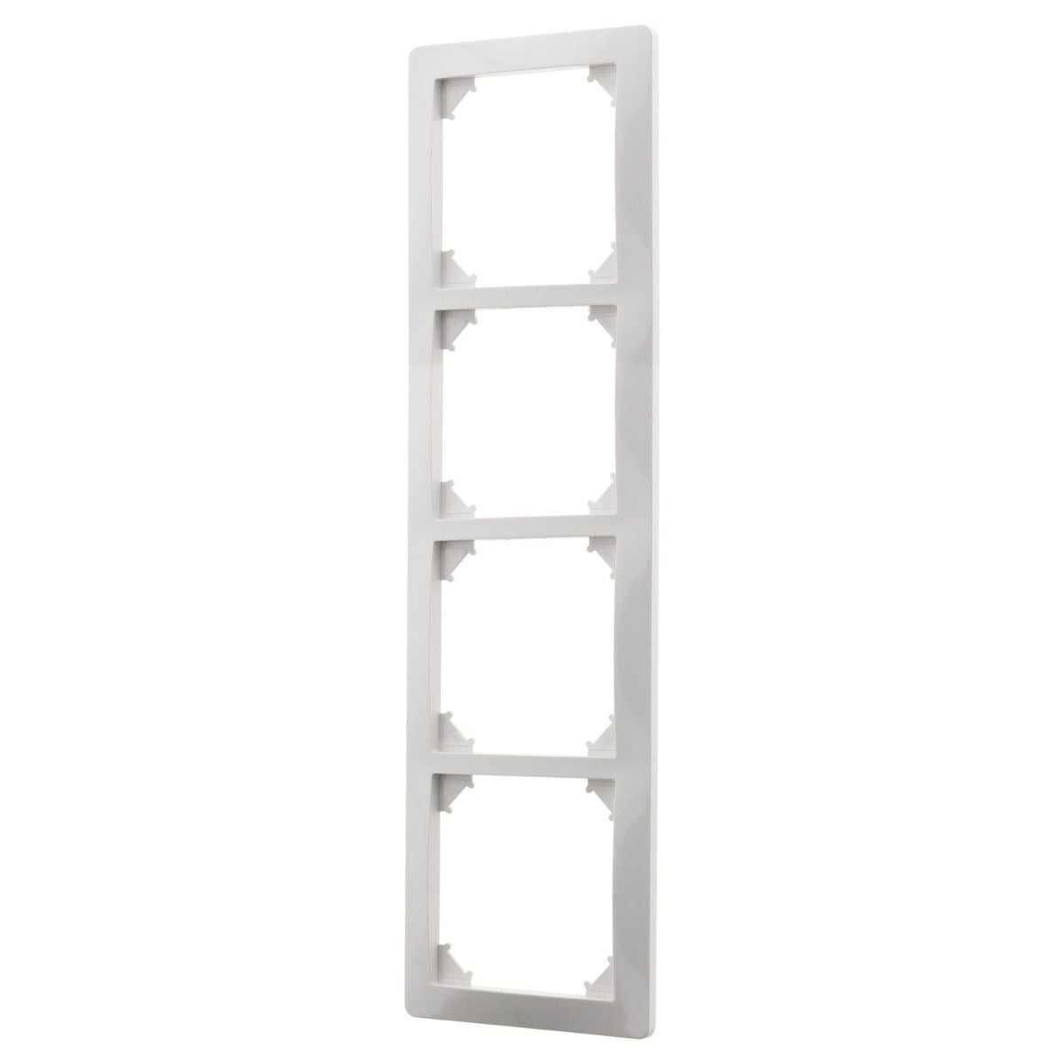 Quadruple plaque de finition - Blanc - Orys - Zenitech