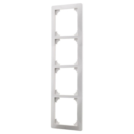 Quadruple plaque de finition - Blanc - Orys - Zenitech