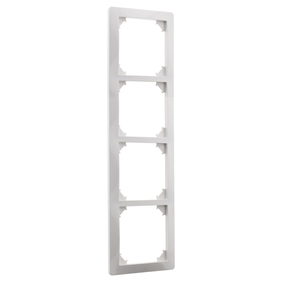 Quadruple plaque de finition - Blanc - Orys - Zenitech